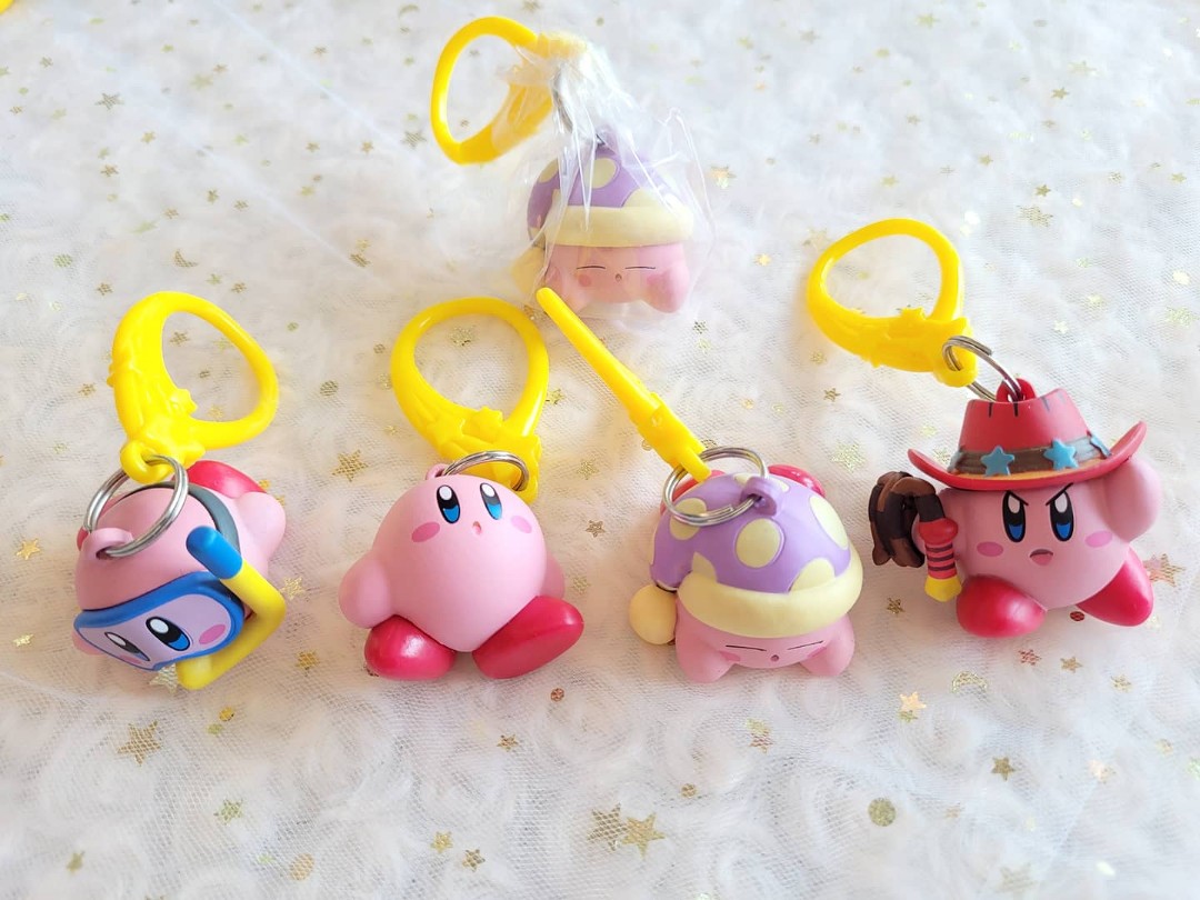 Whole set) Kirby Backpack Hangers Keychain Figure, Hobbies & Toys, Toys &  Games on Carousell