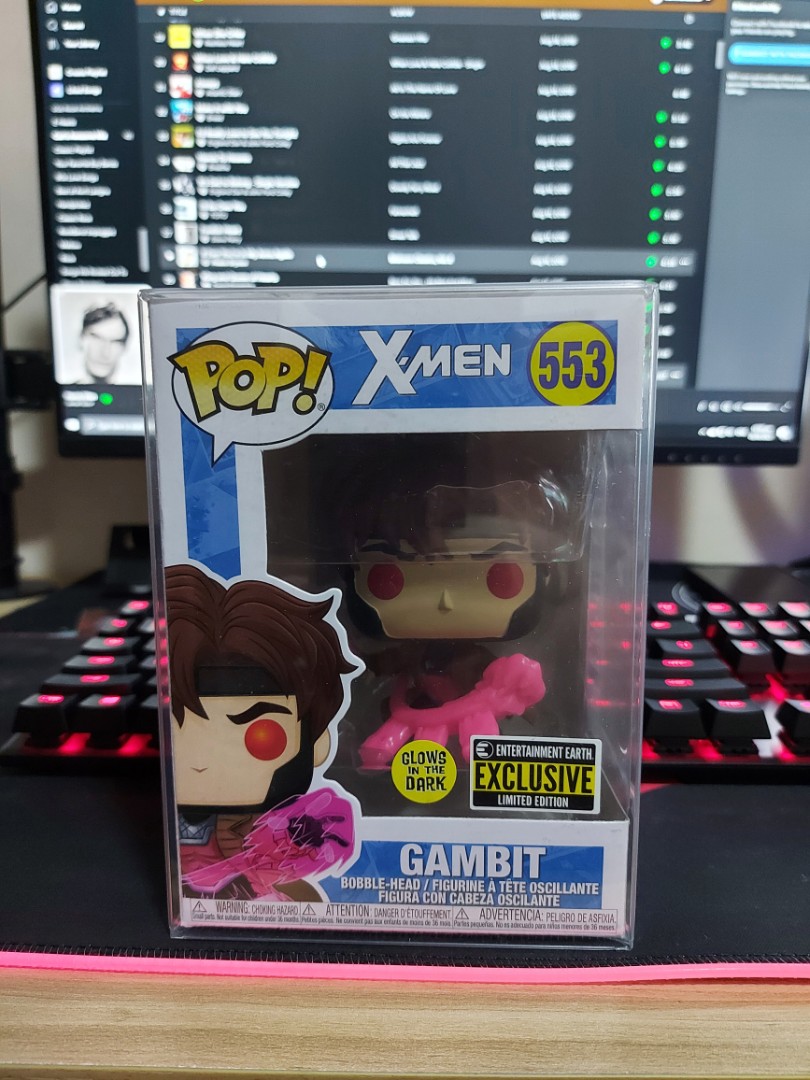 Xmen Gambit Glow in the Dark Funko Pop 