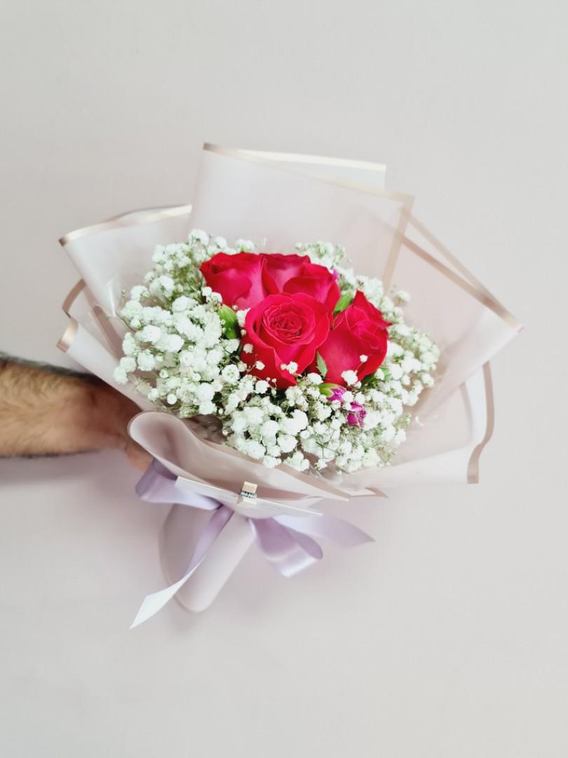 3 Fresh Roses 3 fresh roses bouquet best seller!|Roses fresh flower bouquet - gift ...