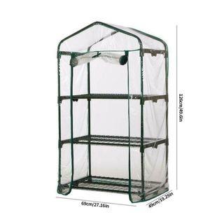 3 Tier DIY mini Greenhouse with transparents plastic PVC