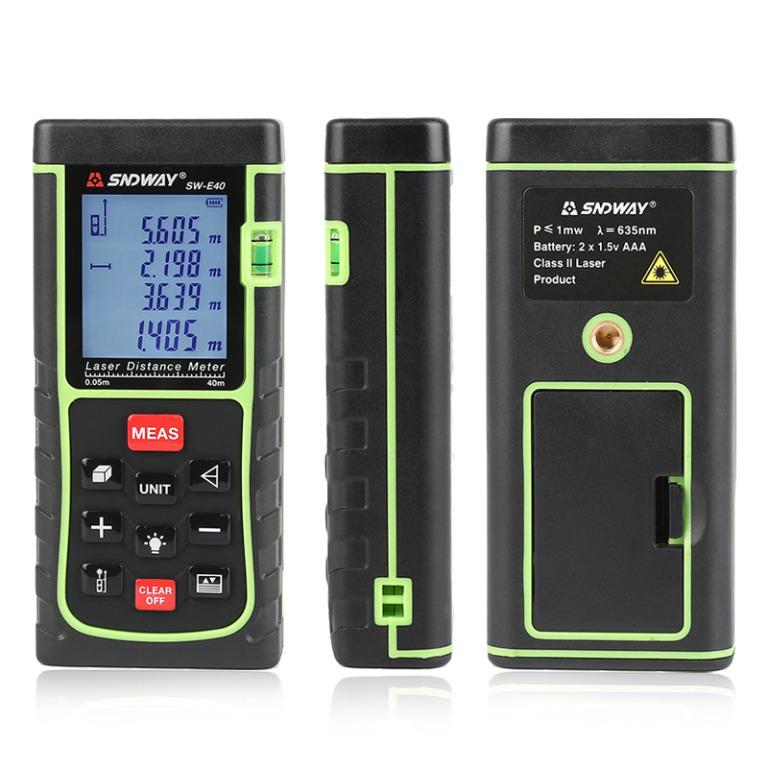 40-Meter Laser Distance Meter, Commercial & Industrial, Construction ...