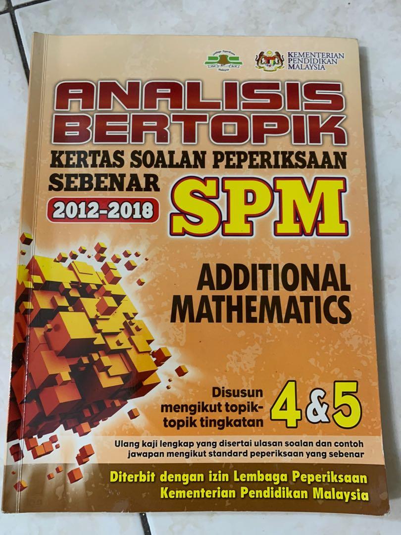 Add Math Past Year Questions Spm Kbsm Hobbies Toys Books Magazines Textbooks On Carousell