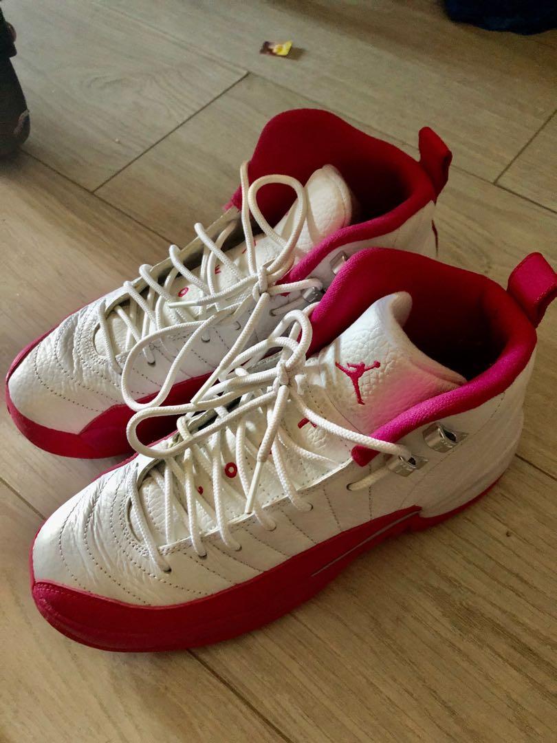 Air jordan 12 vivid pink sales