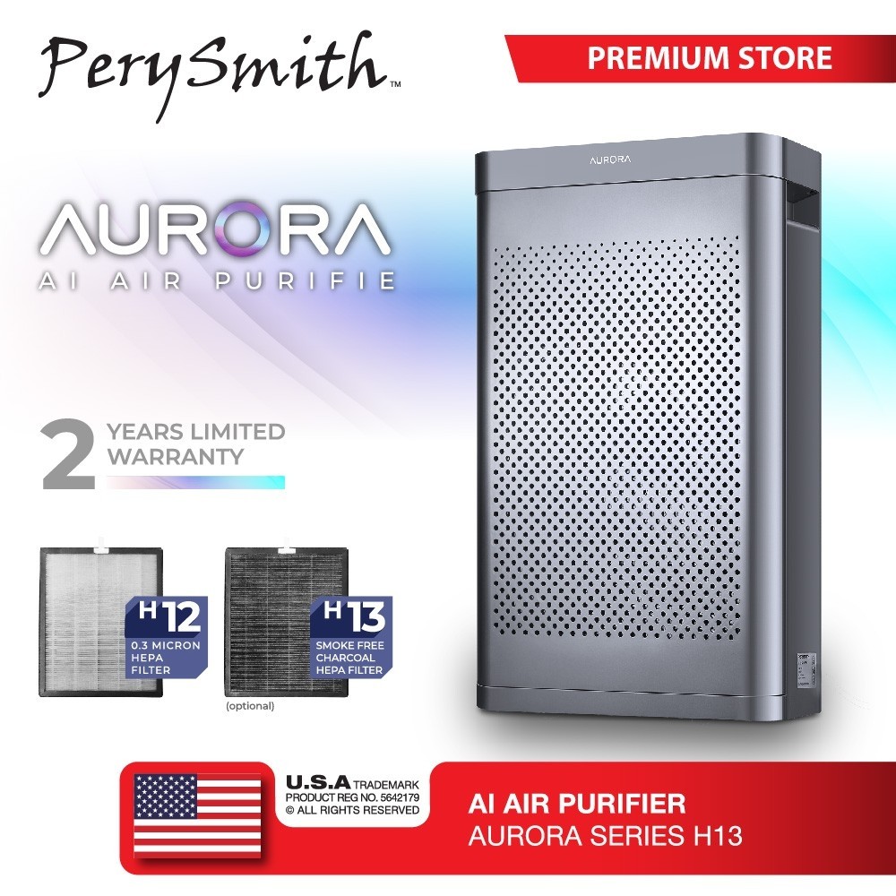 Perysmith air purifier aurora series outlet h13