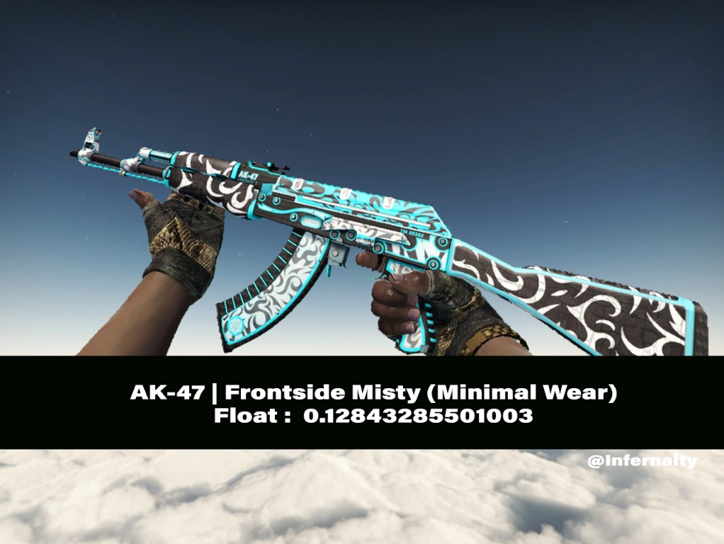 AK-47 Frontside Misty MW CSGO SKINS KNIVES, Video Gaming, Gaming ...