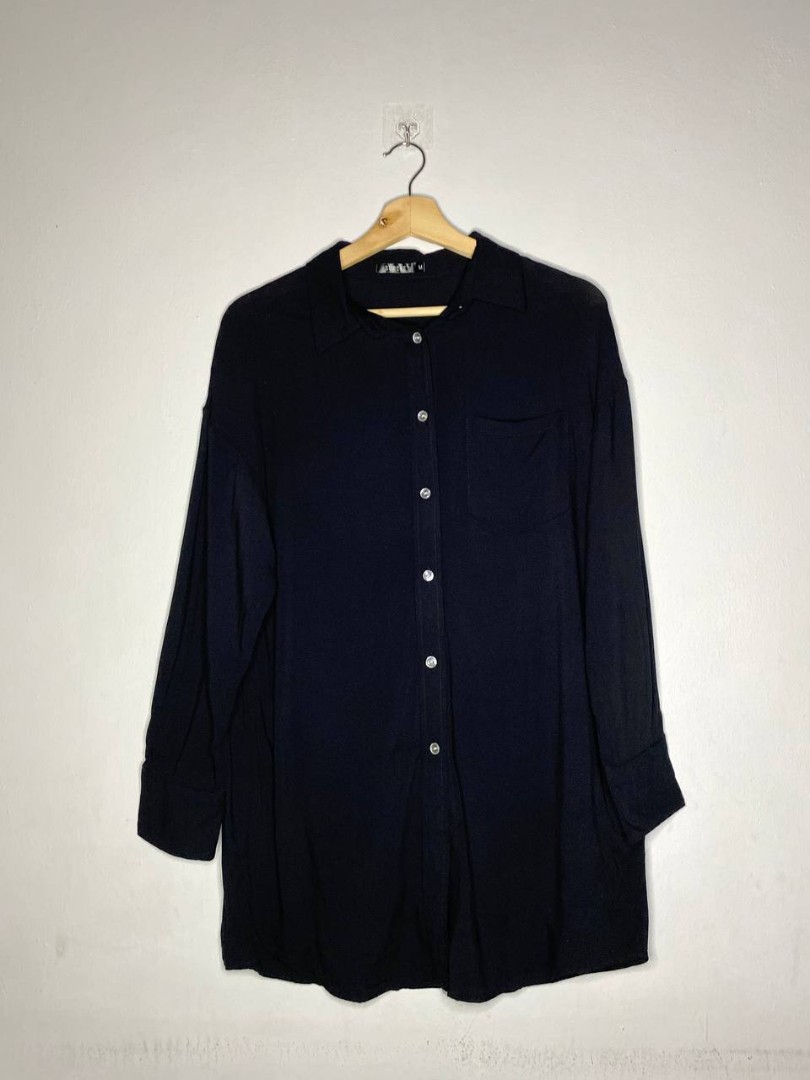 Anxiety black blouse, Women's Fashion, Clothes, Others on Carousell