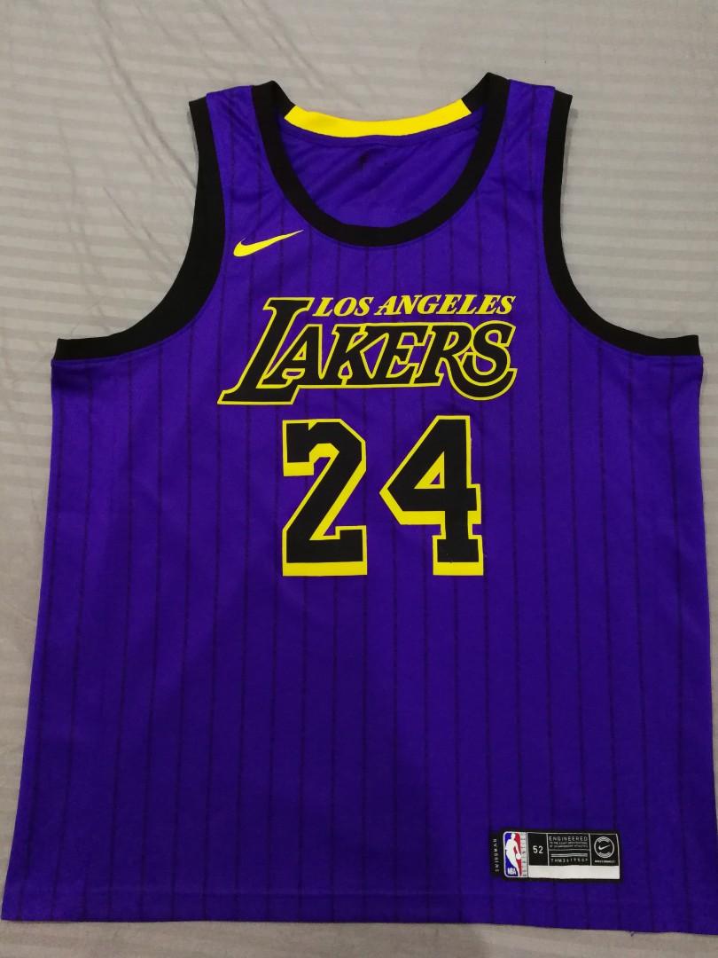 NIKE Kobe Bryant Los Angeles Lakers #24 Swingman City Edition