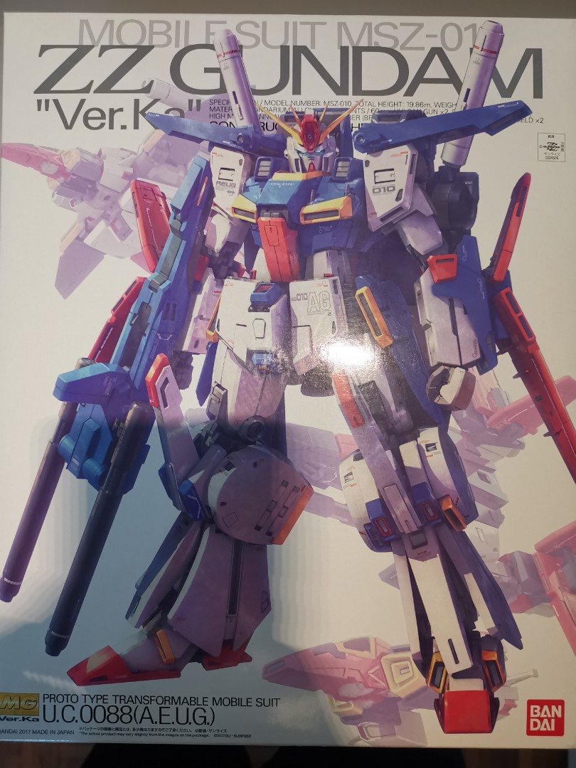 BANDAI MG ZZ Gundam ver.ka, Hobbies & Toys, Toys & Games on Carousell