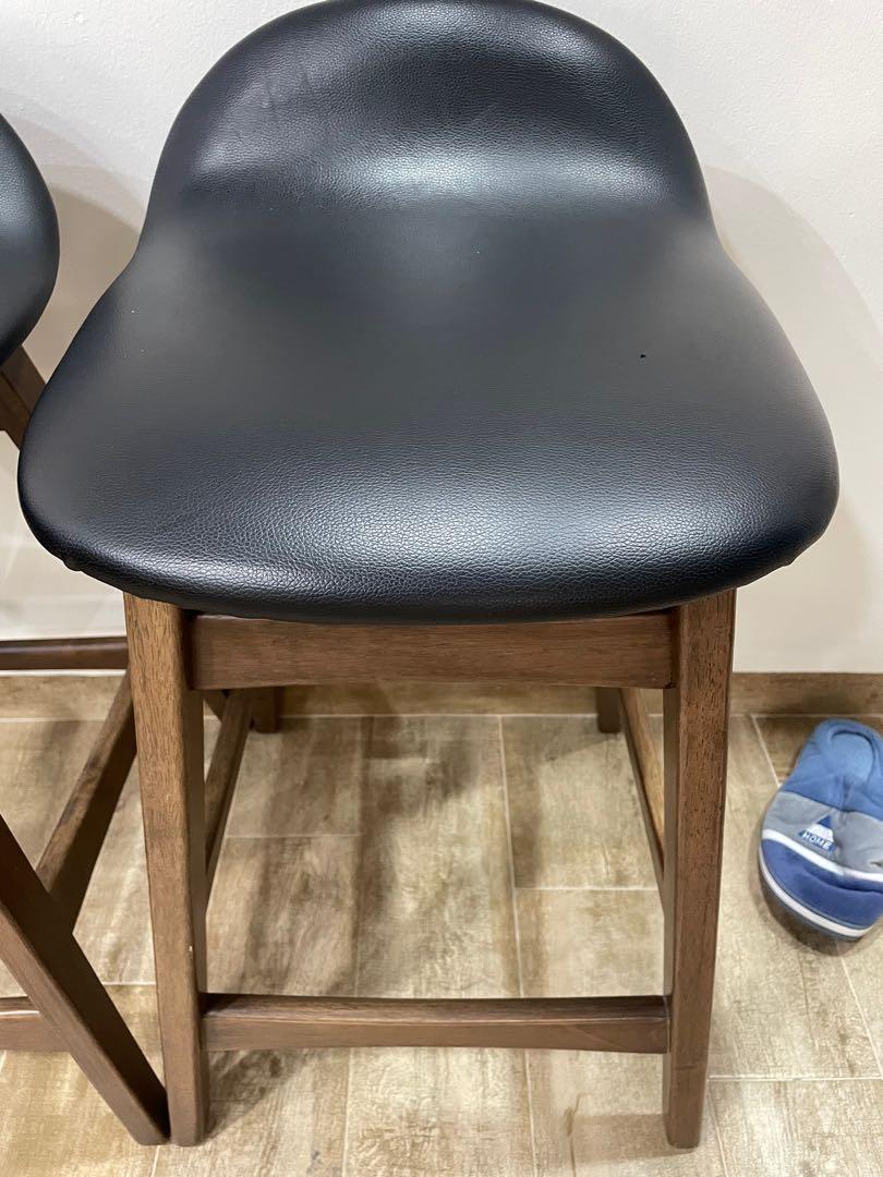 2 x Bar top high chair chairs stool stools about 60cm high, Furniture