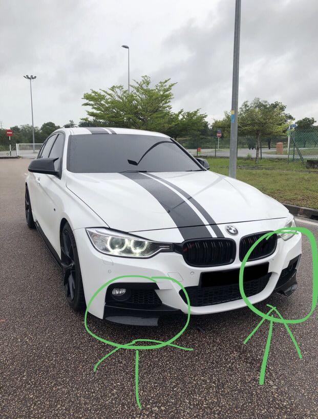 Bmw F30 M Sport Front Lips Splitter Gloss Black Auto Accessories On Carousell