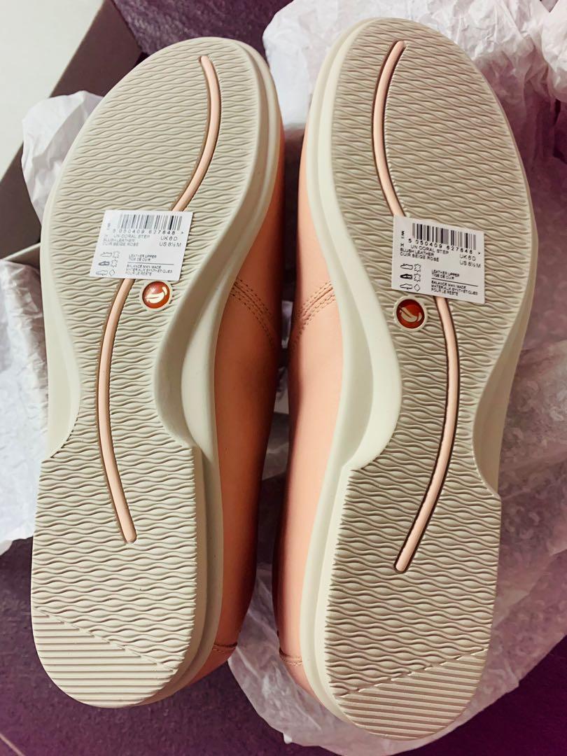 BRAND NEW CLARKS Un Coral Step Blush Soft Leather Womens Clarks Unstructured UK6. Free Postage. Women s Fashion Footwear Flipflops and Slides on Carousell