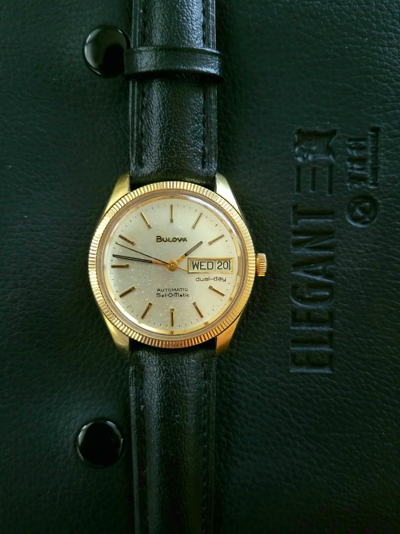 Bulova Set O Matic Dual Day Automatic Men Ladies Watch, Luxury, Watches