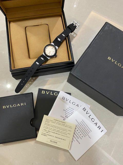 Bvlgari Alumunium Black Dial White Fesyen Wanita Jam Tangan Di Carousell