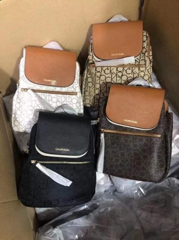 Calvin klein hot sale signature backpack