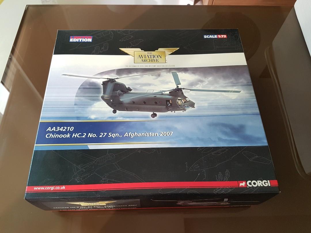CH-47 Chinook HC.2 RAF No.27 Squadron 'Bravo November' Afghanistan 2007  Corgi AA34210 1/72 Scale Diecast Helicopter