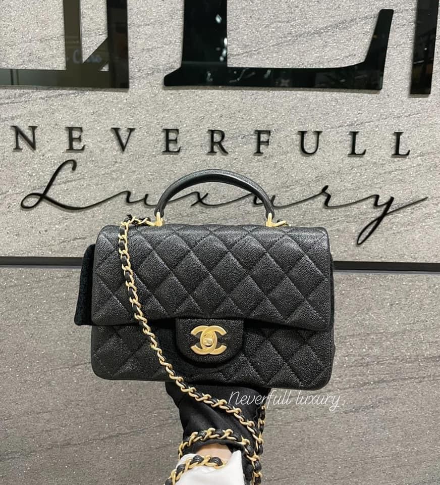 CHANEL COCO HANDLE MINI/SMALL 24CM BLACK CAVIAR GHW REAL LIZARD, Luxury,  Bags & Wallets on Carousell