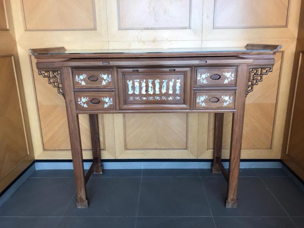 Chinese Prayer Altar table 祈祷坛表, Furniture & Home Living, Furniture