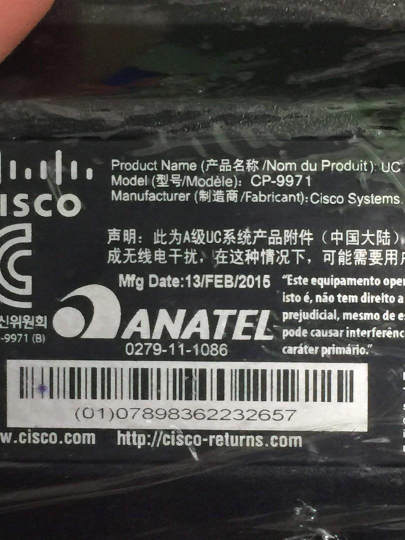 Cisco IP phone (Category: Networking) located in Makati City. Submitted by microware.cs (Listing ID 1089365126, Image 2). Description: selling Cisco IP Phone CP9971 - 1 Unit left P 3,000.00 each For bulk order please text to 09565111886. price still negotiable.