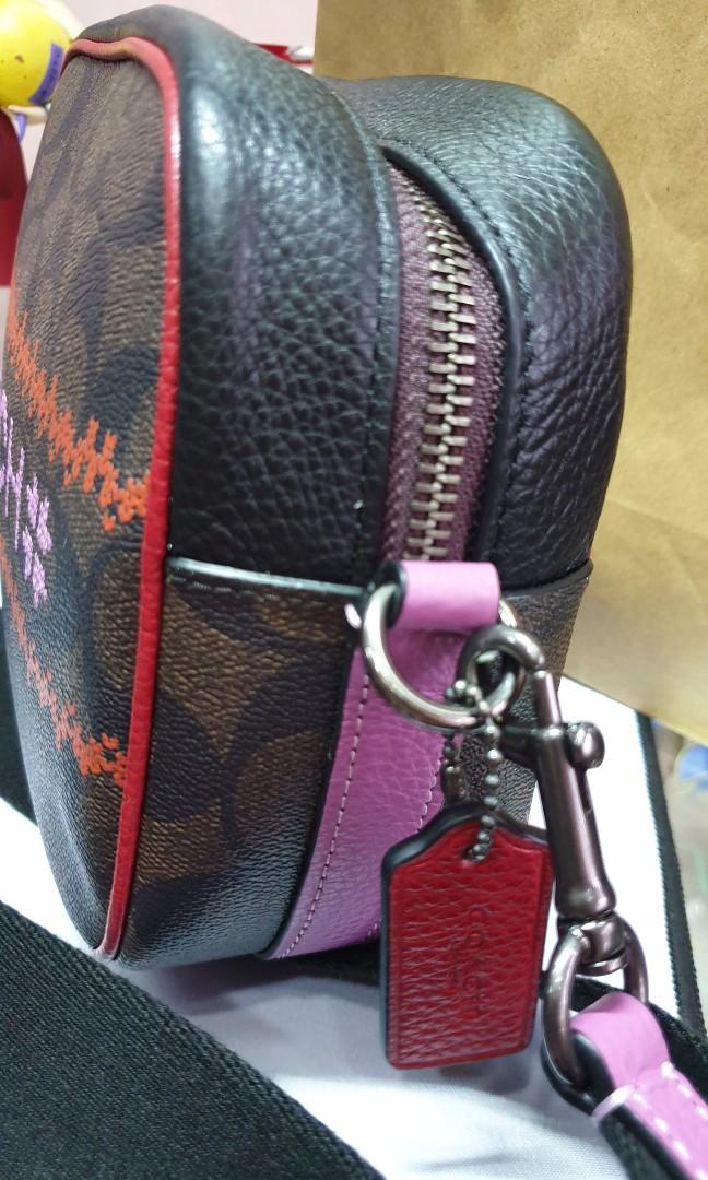 COACH Dempsey Camera Bag In Signature Canvas with Fair Isle Graphic