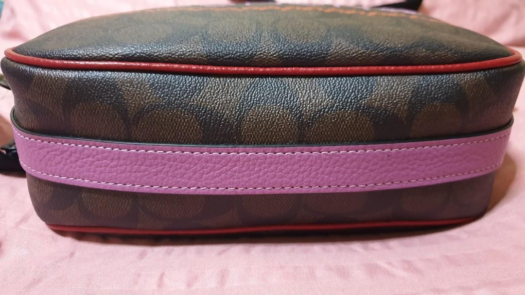 COACH Dempsey Camera Bag In Signature Canvas with Fair Isle Graphic