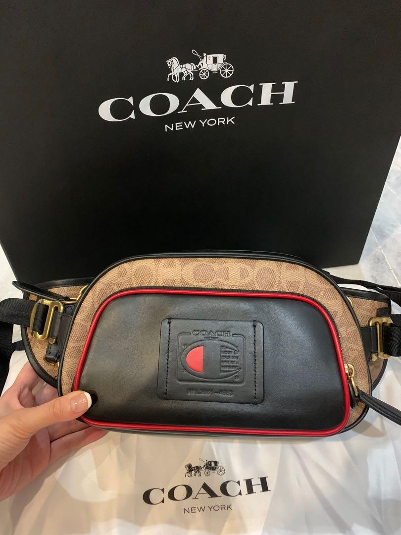 Coach x champion belt bag, Men's Fashion, Bags, Sling Bags on Carousell