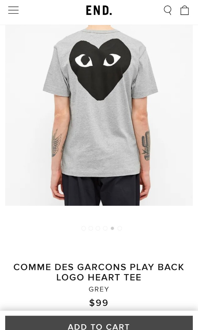 Comme des gar?ons sales play t shirt 64