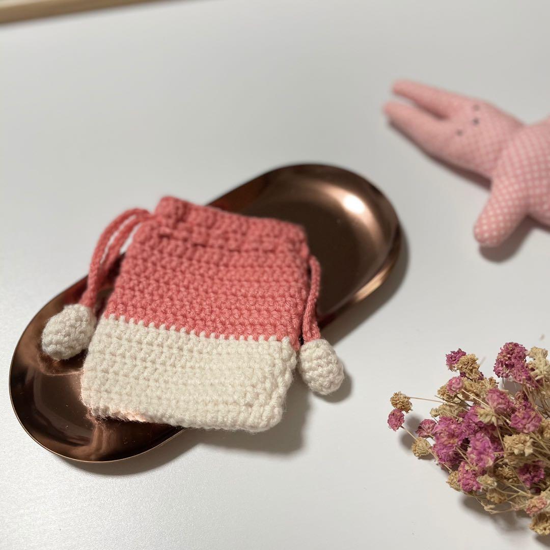 Crochet small on sale pouch