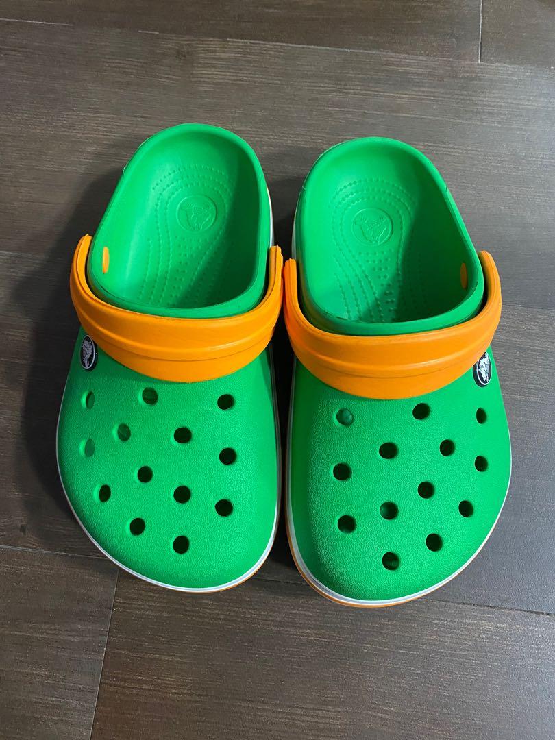 CROCS Green Orange Babies Kids Babies Kids Fashion on Carousell