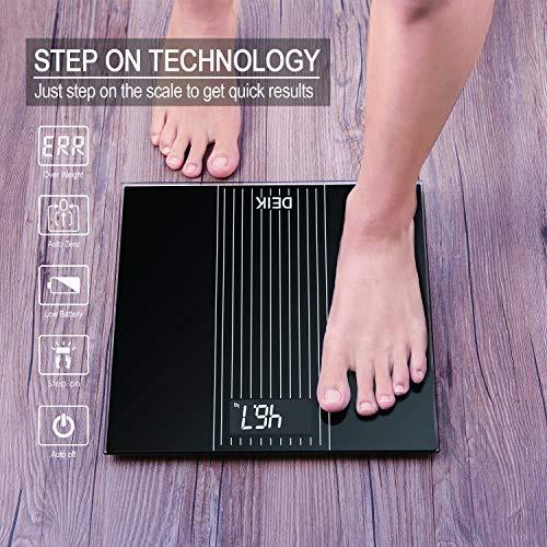 DEIK Smart Digital Fat Scale, Bathroom Scale with Bluetooth, 180kg