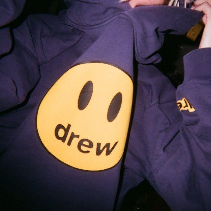 drew house 20fw mascot hoodie navy size s, 男裝, 上身及套裝, 衛衣 