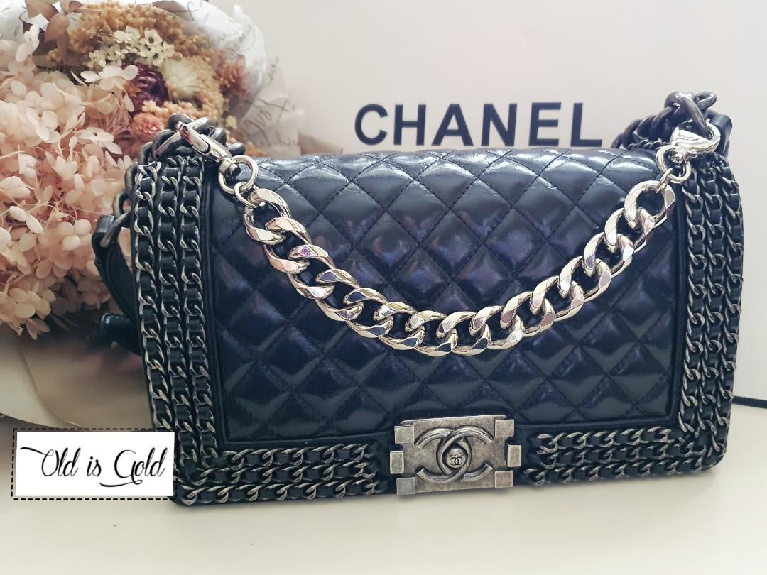 Chanel boy best sale strap