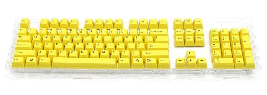 Filco SA Uniform R3 Profile keycaps (By Signature Plastic) - Yellow ...