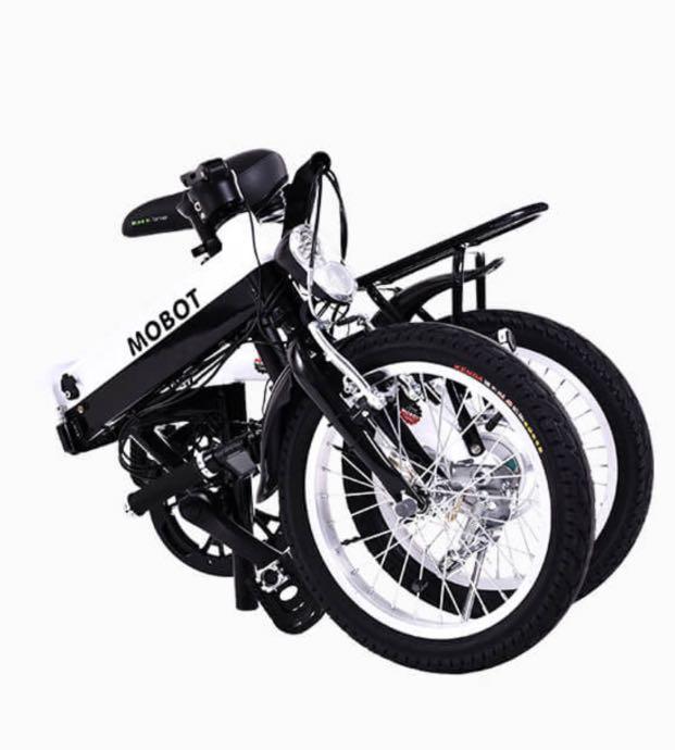 Foldable E Bicycle (Category: E-Scooters & E-Bikes) located in Singapore. Submitted by estherchil (Listing ID 1089564985, Image 2). Description: Good condition. Bought few months ago. 2 unit. Red white and black white Moving out of Singapore sales .