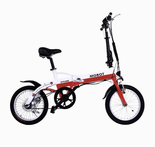 Foldable E Bicycle (Category: E-Scooters & E-Bikes) located in Singapore. Submitted by estherchil (Listing ID 1089564985, Image 1). Description: Good condition. Bought few months ago. 2 unit. Red white and black white Moving out of Singapore sales .