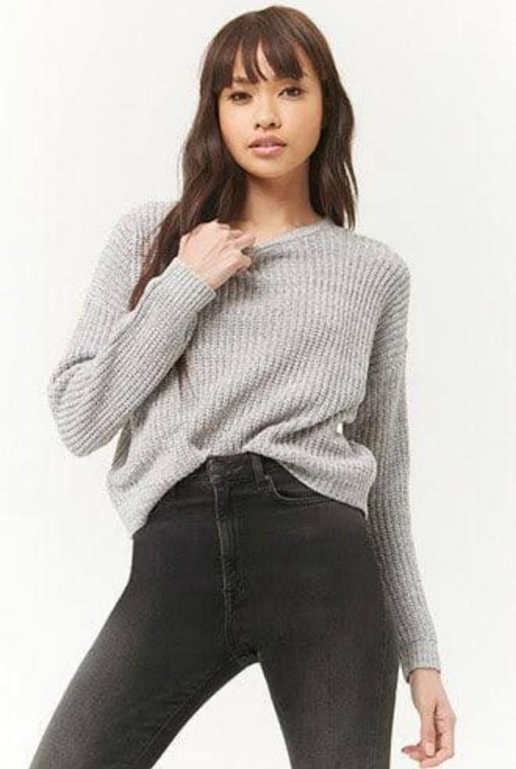Forever 21 new arrivals gray sweater