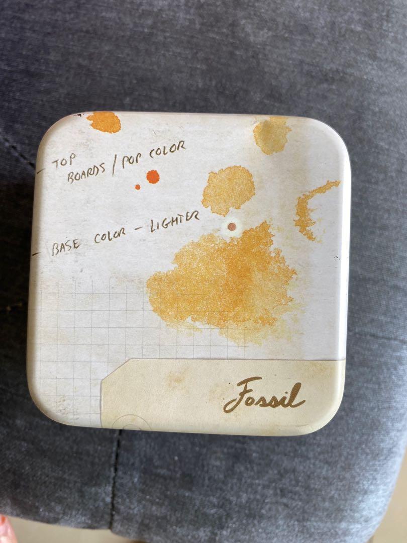 fossil watch tin box