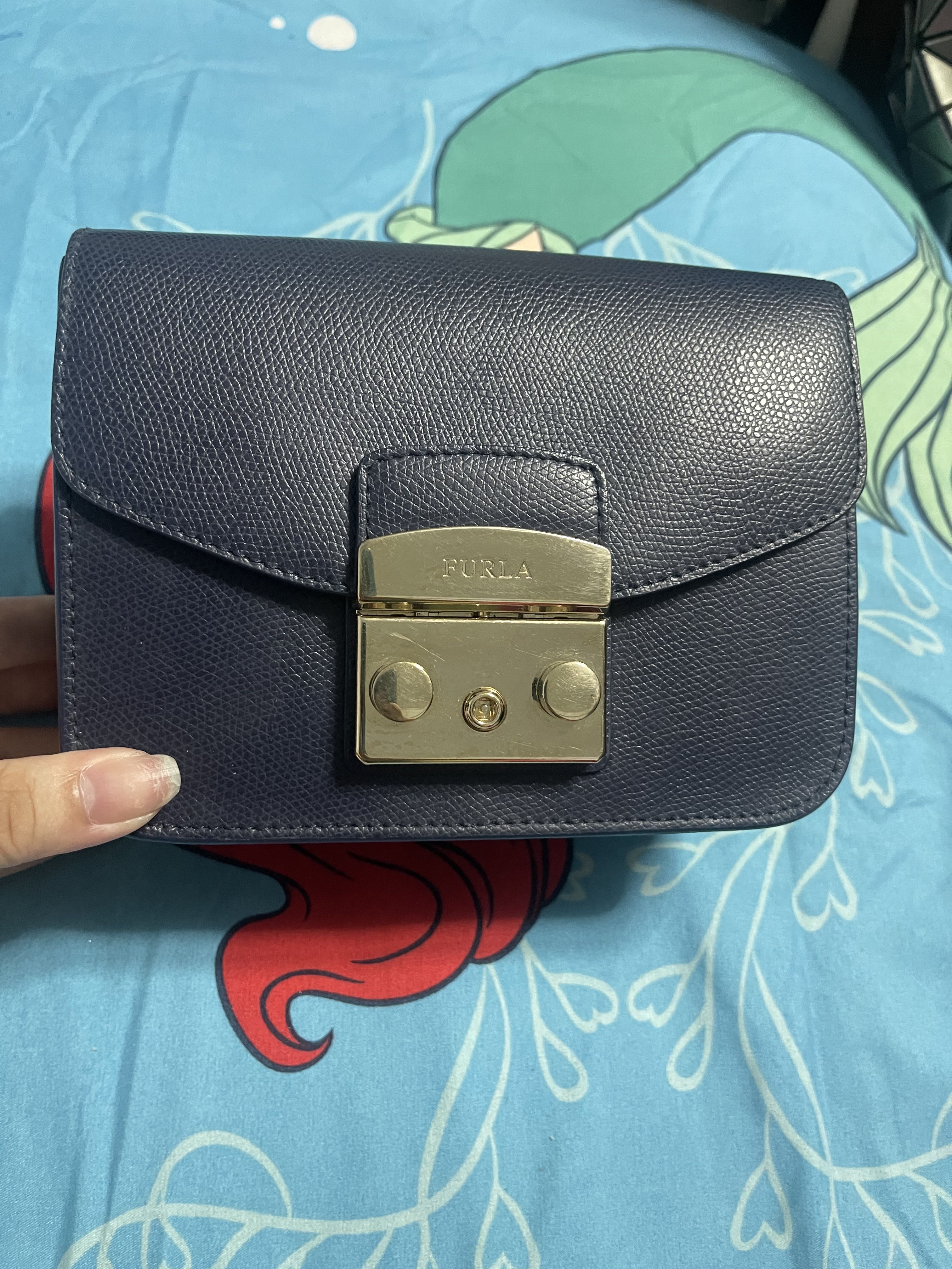 Furla Metropolis Navy Blue Luxury Bags Wallets on Carousell