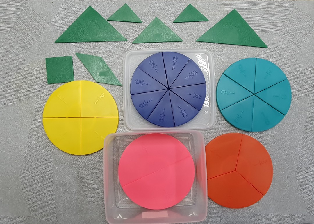 Geometry set - Pie, Triangle, Square and Circle, Hobbies & Toys, Toys ...