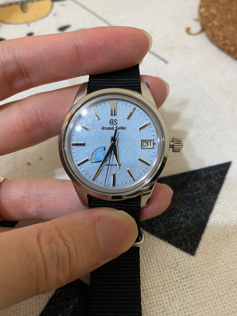Grand Seiko sbga407 冰藍藍雪姬全套齊行貨, 名牌, 手錶- Carousell