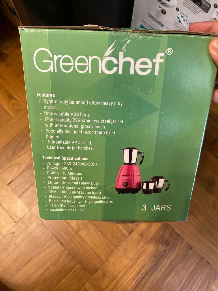 Green chef 600 Melon Mixer Grinder, TV & Home Appliances, Kitchen
