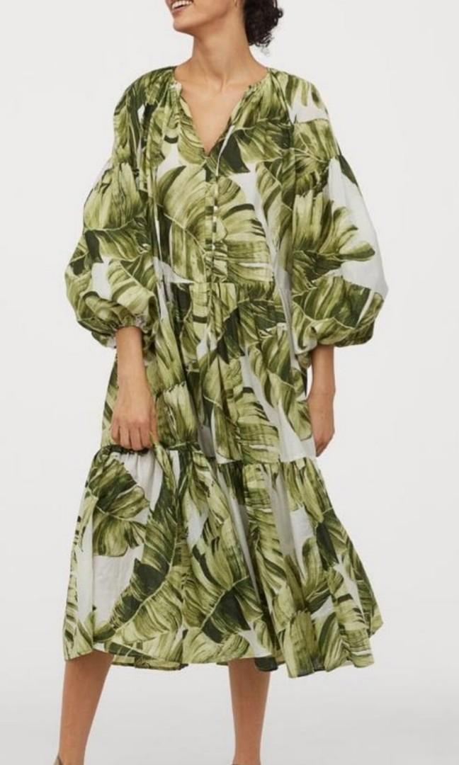 H and m patterned dress online