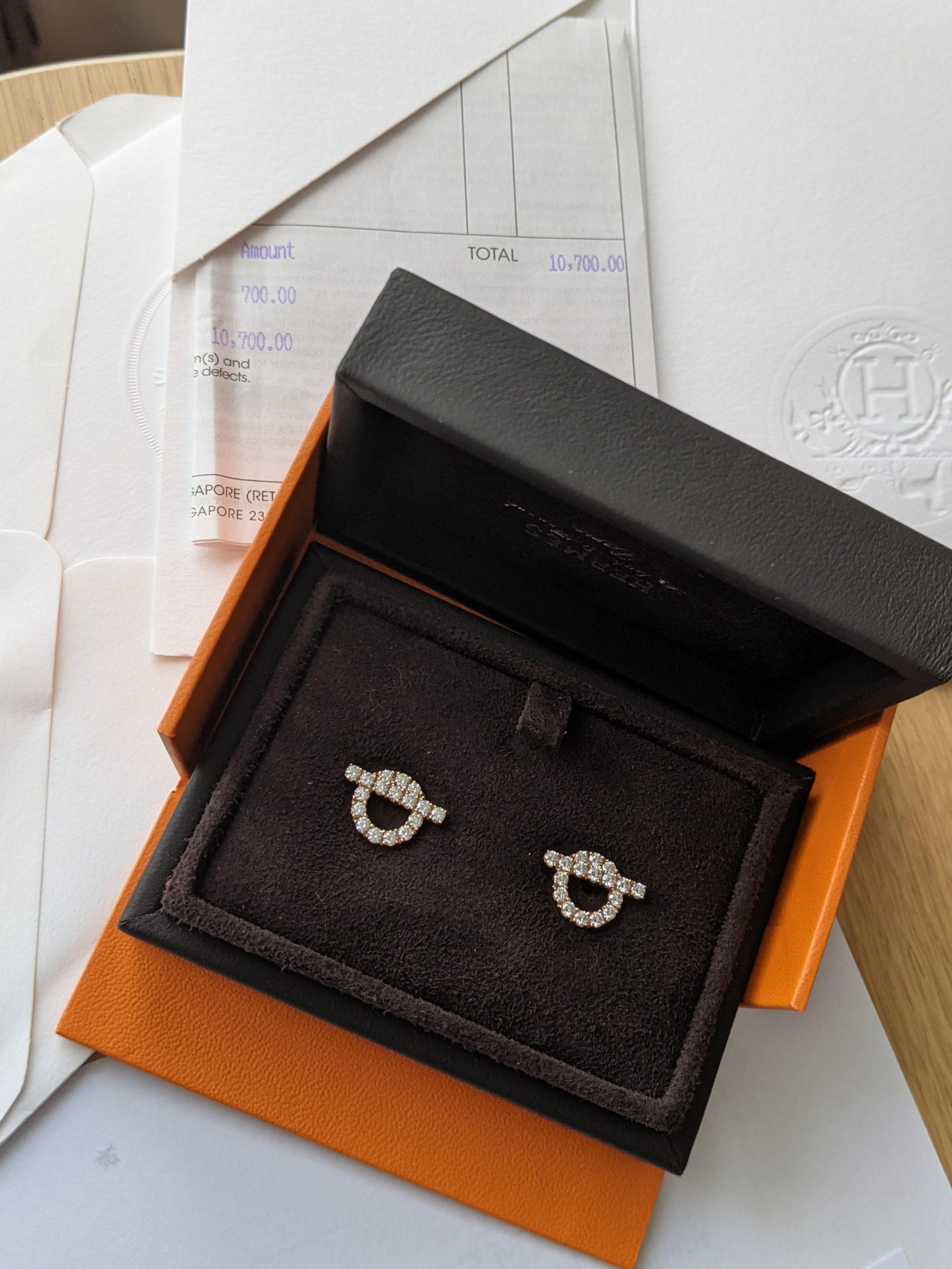Hermes Finesse Earrings Full set, Women's Fashion, Jewelry & Organisers