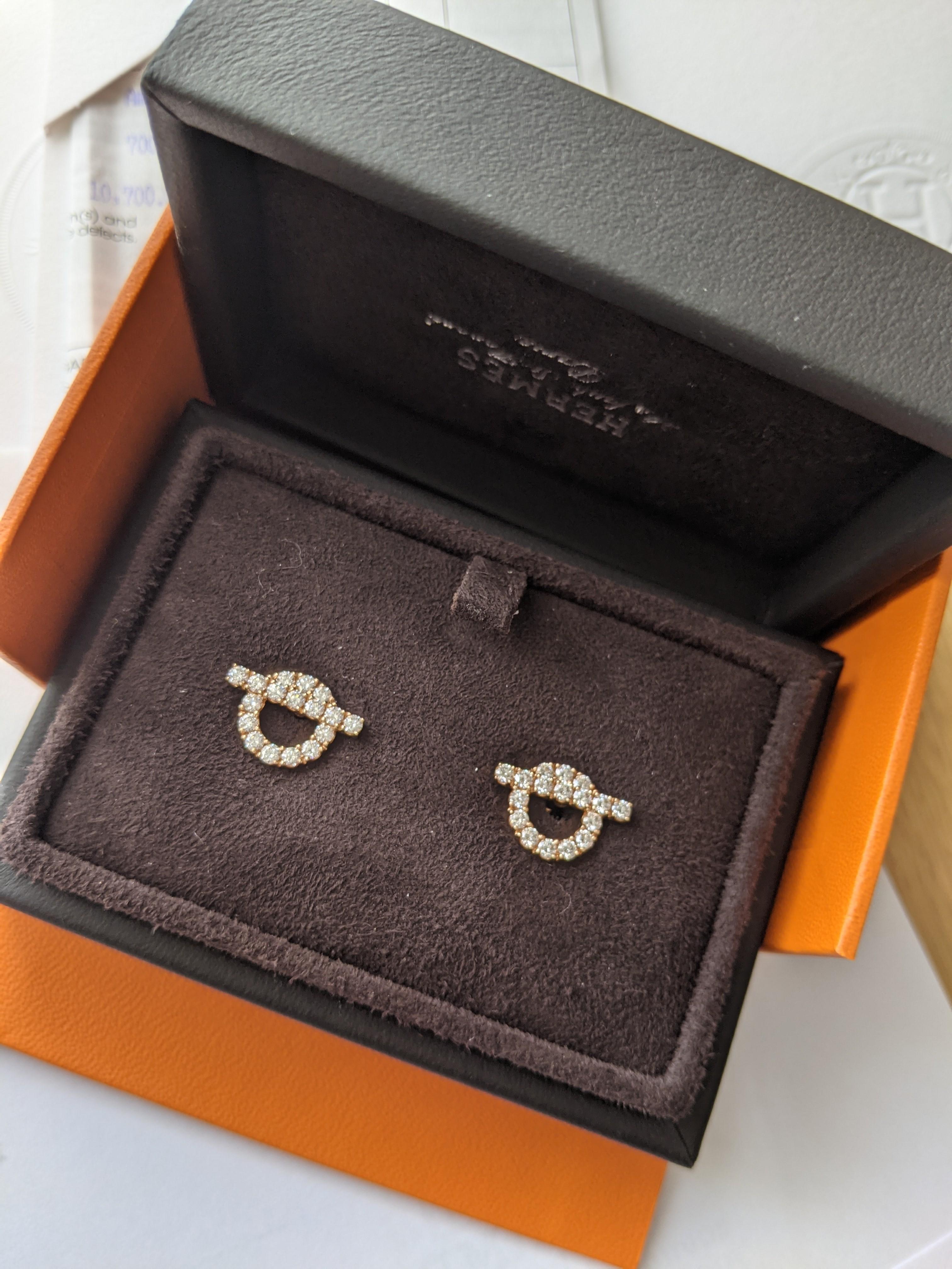 Hermes Finesse Earrings Full set, Women's Fashion, Jewelry & Organisers