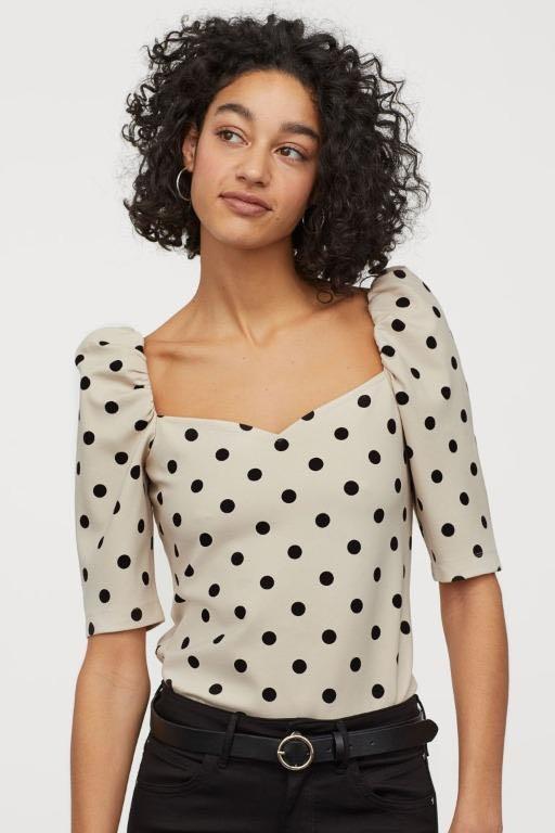 Polka dot 2025 top h&m