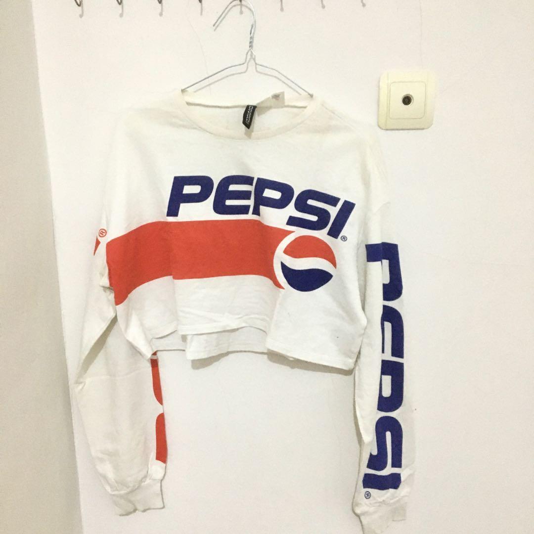 H&m pepsi outlet crop top