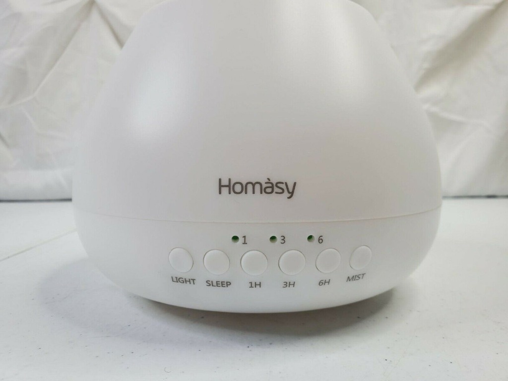 Homasy White Essential Oil Diffuser 500ml HM235B Aroma Diffuser
