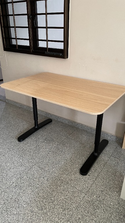 Bekant white stained oak veneer discount