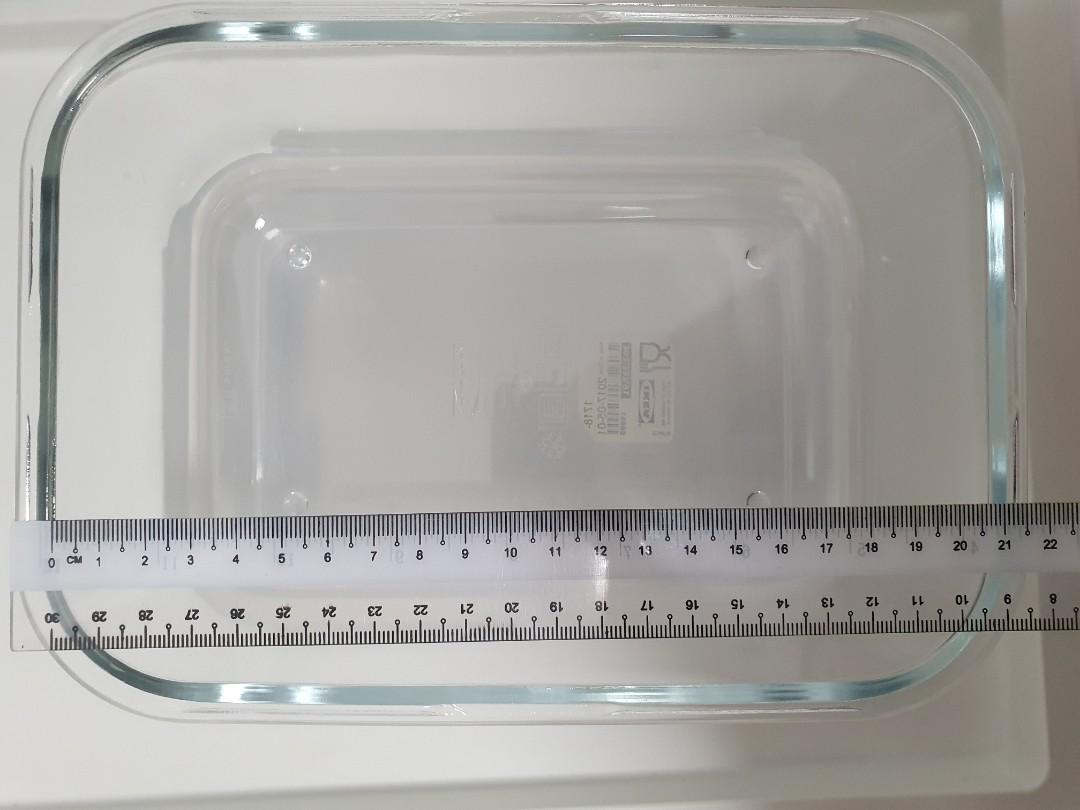 Ikea Glass Container Tupperwear Airtight, Furniture & Home Living