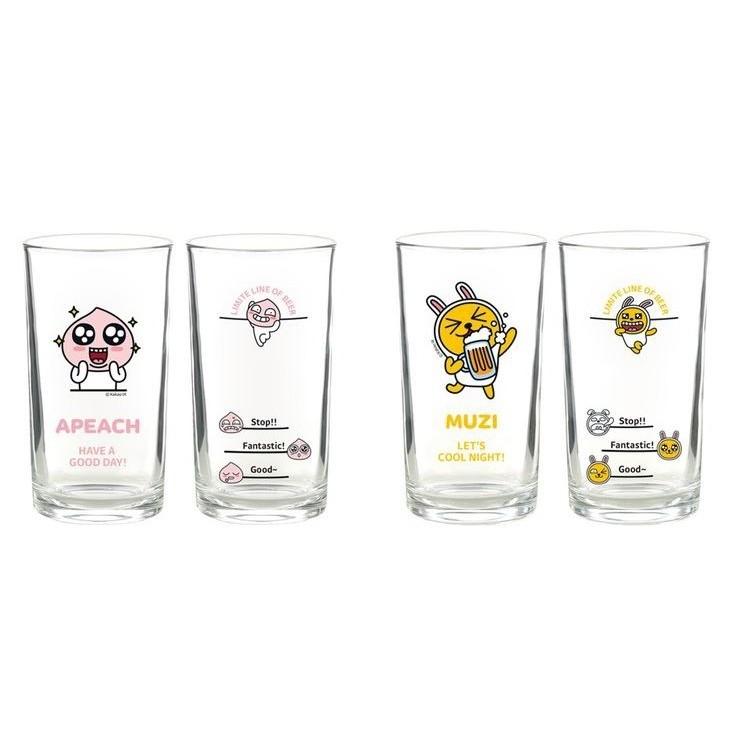[Kakao Friends] Korean Soju and Beer (Somac) Mix Drink Glass 4p Set
