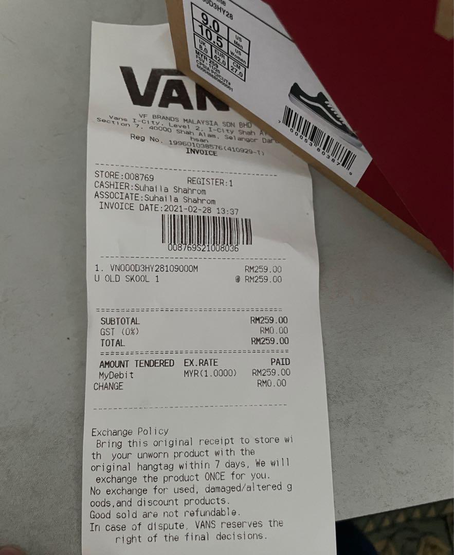 Kasut Vans Original saiz 8 UK, Men's Fashion, Footwear ...